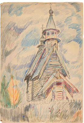 Колганова Александра Семёновна. Деревянный храм в Костроме